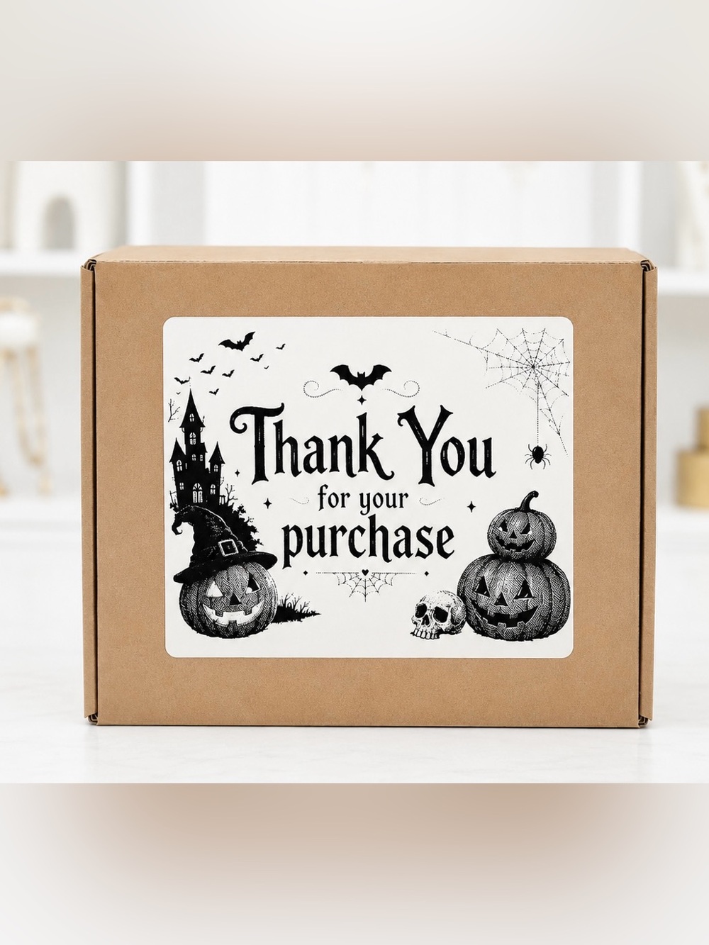 Halloween Thank You Stickers-100ct
